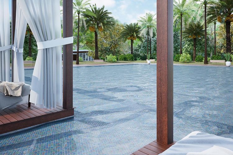 Mosaïque PISCINE TUNISIE