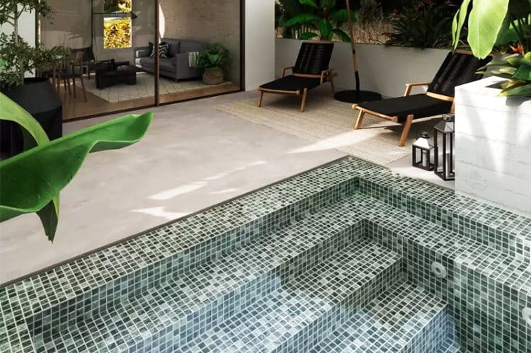 Mosaïque piscine Tunisie